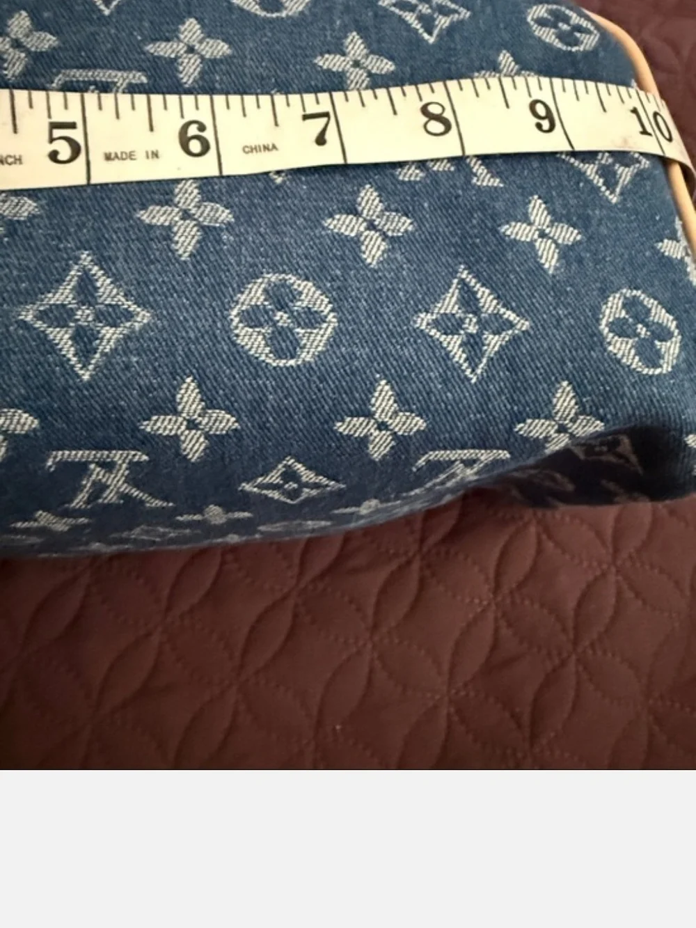 LV LIKENESS Blue Monogram Denim Cosmetic Pouch